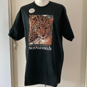 Savanna Tiger T-Shirt Black 2006 Roar Foundation Large